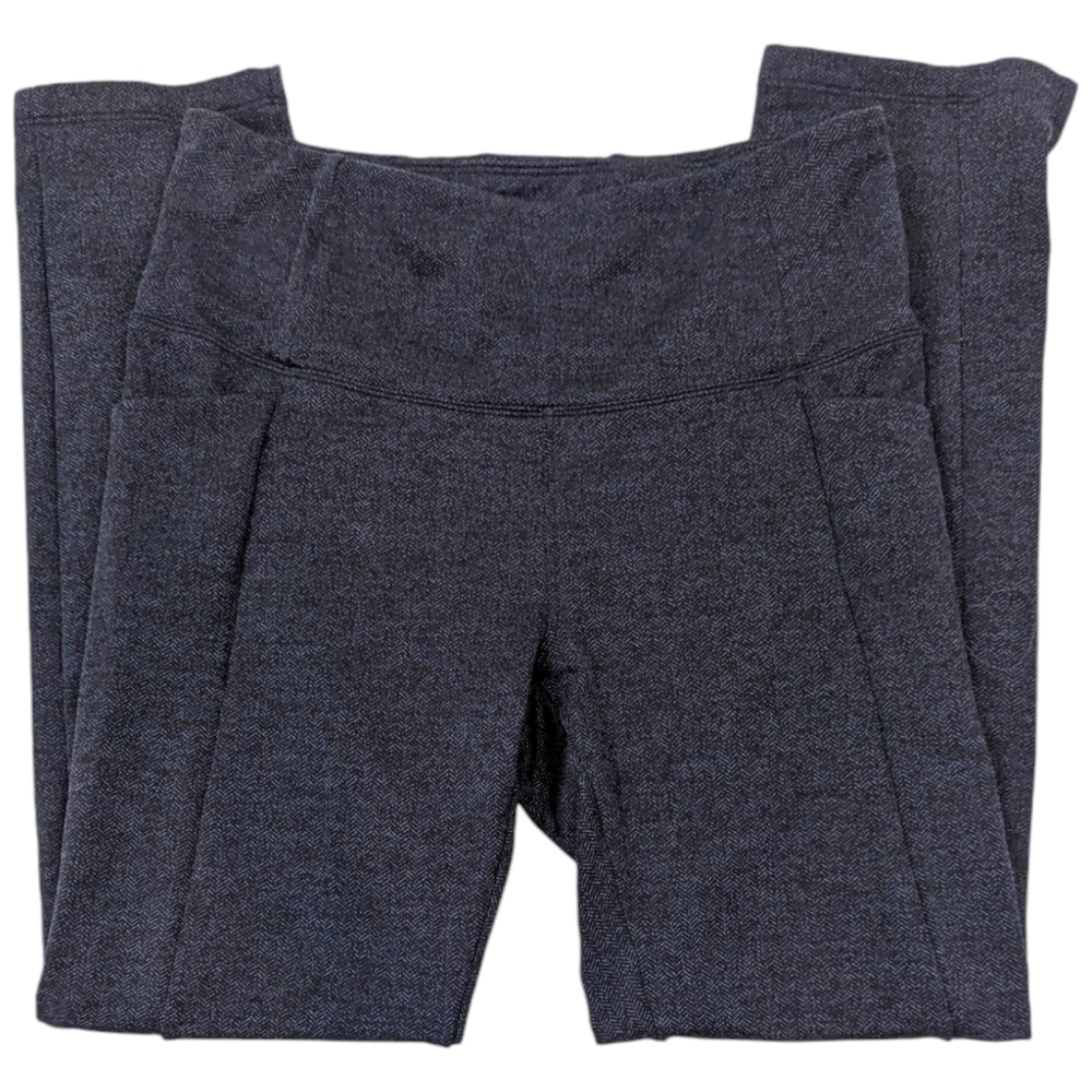 Athleta Mercer Herringbone Tight Leggings Womens Small Blue Size Pockets